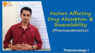 Pharmacokinetics Part 3 Factors Affecting Drug Absorption and Bioavailability [upl. by Nosoj12]