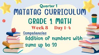 Math 1 Week 8 Quarter 1 MATATAG CURRICULUM [upl. by Kealey]