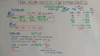 TRIK ASYIK MATERI UTBK KIMIA PART 2  STOIKIOMETRI [upl. by Richlad624]