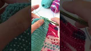 Crocheting a Scarf using Half Double Crochet crochet shortscrochet crocheting [upl. by Lorette71]