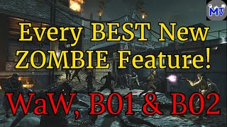 Every BEST NEW FEATURE from all WaW B01 and B02 Zombie Maps [upl. by Eatnoj491]