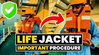 Lifejacket Basic Information amp Donning Procedure  Deck Achievers Package [upl. by Nwahsid569]