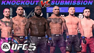 WHAT IF THE UFC HAD KNOCKOUT ARTIST vs SUBMISSION ARTIST UFC CARD EA Sports UFC 5 [upl. by Nnaeus]