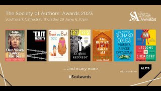 The Society of Authors Awards 2023  with Joanne Harris and Val McDermid [upl. by Nesral444]