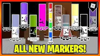 How to get the 11 NEW MARKERS  BADGES in FIND THE MARKERS  Roblox [upl. by Anolahs]