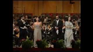 Angela GheorghiuLuciano Pavarotti  Modena 2001  LIVE IN CONCERT [upl. by Annoik766]