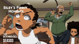 The Boondocks 😂 Rileys Funny Moments Season 3 [upl. by Getraer]