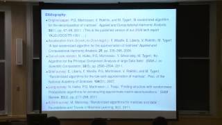 005 Randomized methods for lowrank approximation  Gunnar Martinsson [upl. by Amri]