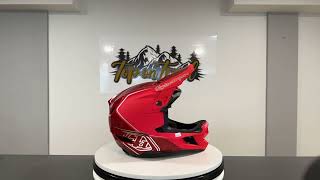 Troy Lee Designs D4 Comp Shadow Glo Red [upl. by Garrot595]