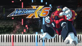 Mega Man X6  Rainy Turtloid Stage Inami Temple Piano Tutorial by Javin Tham [upl. by Longan]