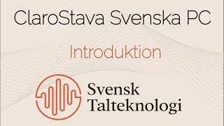 ClaroStava svenska PC  Introduktion [upl. by Ibob]