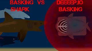 IRL Basking Shark VS Deeeepio Basking  Deeeepio StickNodes Animation [upl. by Blanch]