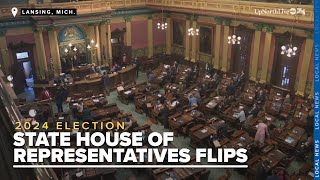 Republicans Democrats react to Michigan House of Representatives flip [upl. by Fionna]