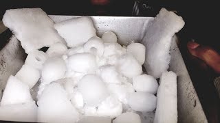 ASMR☃️PURE WHITE ICE EATING☃️🍚💦👅 [upl. by Deadman]