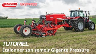 TUTORIEL  Comment faire un étalonnage GIGANTE PRESSURE  MASCHIO GASPARDO [upl. by Llednol]