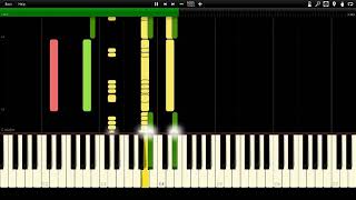 Kingdom Hearts II  Tension Rising Synthesia Piano MIDI tahutoa [upl. by Atikahs]