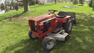 Allis Chalmers 716h first start up  ATCO lawn roller [upl. by Ahseikal85]