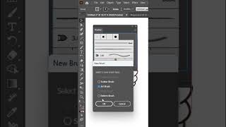 Art brush design in adobe illustrator adobeillustrator illustratortutorial shorts [upl. by Euqinimod]