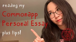 reading my commonapp personal essay  writing tips [upl. by Percy]