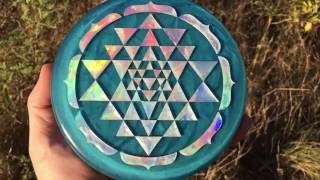 Holographic UV Reactive Orgone Sri Yantra Charging Plate [upl. by Luigi]