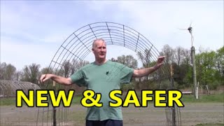 Very SAFE DIY Vertical ARCH Trellis Build [upl. by Hairakcaz]