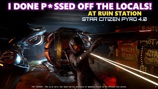 Star Citizen  Ship Inside Ruin Station Pyro  Exploit [upl. by Etteinotna78]