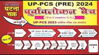 UPPCS  Pre  2024 ll Poorvavlokan Batch ll Lecture 1 LIVE CLASS  Ghatna Chakra Publication [upl. by Jennilee845]