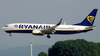 Ryanair Boeing 737800 Landing at Beziers 4K [upl. by Eceeryt]