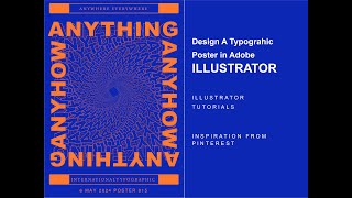 Design a Typographic Poster in Adobe Illustrator 2024 Tutorial [upl. by Canty]