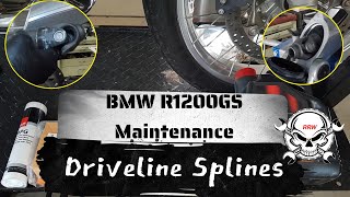 BMW R1200 Driveshaft Spline Service [upl. by Aretak]