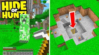 Creeper exposes a SECRET Minecraft LADDER Hide Or Hunt 3 [upl. by Tedman161]