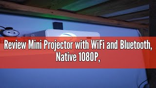 Review ClokoWe Mini Projector with WiFi and Bluetooth Native 1080P 4K Supported [upl. by Allemahs]