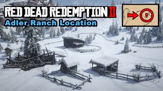 Adler Ranch location  Red Dead Redemption 2 [upl. by Grete284]