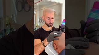 Scalp micropigmentation in action ⚡️ hairlosstreatment hairtattoo scalpmicropigmentation [upl. by Rambert]