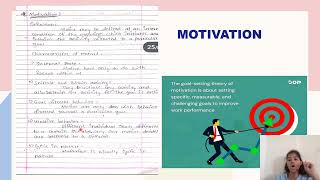 Motivation SHORT NOTE ORGANON [upl. by Bast362]