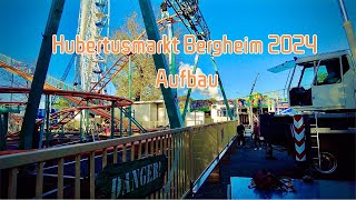 Hubertusmarkt Bergheim 2024 Aufbau [upl. by Annaierb]