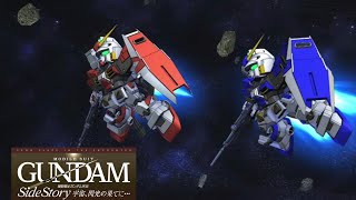 Gundam 4th amp Gundam 5th vs M Sanguines Act Zaku  Gundam Side Story Space To The End of Flash [upl. by Maffei]