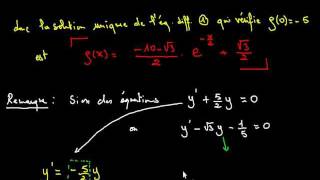 Equations différentielles cours 4 [upl. by Enibas]