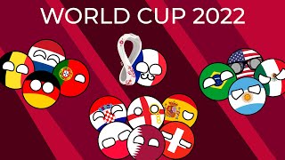 Marble Race FIFA 2022 World Cup Countryballs  Football Prediction Group Stage  PlayOff [upl. by Shep]