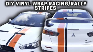 Add Racing  Rally Stripes To Any Car With Vinyl Wrap [upl. by Aihtenyc]