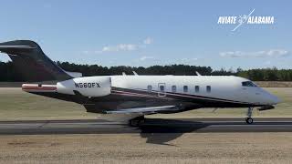 Flexjet Bombardier Challenger 350 Landing amp Takeoff [upl. by Whiney]