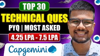 Capgemini Technical Assessment Questions  Capgemini Technical Assessment ONE SHOT [upl. by Enidaj]