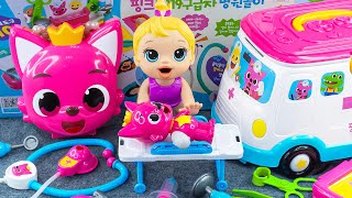 90 Minutes Pinkfong Ambulance Satisfying ASMR  Doctor Toys Unboxing 💞 Lana Unboxing Toys [upl. by Gayleen]