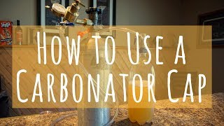 How to Use a Carbonator Cap to Force Carbonate Cider Without a Keg [upl. by Eimmaj]