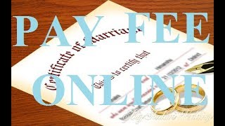 HOW TO PAY  MARRIAGE REGISTRATION  FEE ONLINE  EGRAS  YOUTUBE [upl. by Farrica]