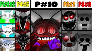 Phase 1 VS Phase 2 VS Phase 3 VS Phase 4 VS Phases 610 in Incredibox Sprunki versions  NEW SOUND [upl. by Eatnuhs]