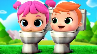 Little Angel amp Friends  Skibidi Toilet Meme Song [upl. by Phebe389]