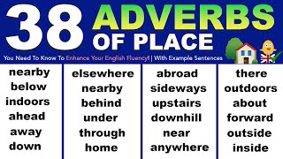 Learn 38 ADVERBS OF PLACE in English You Need To Know To Enhance Your English Fluency [upl. by Susy]