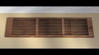 Making Walnut HVAC Return Air Duct Grills [upl. by Harald441]