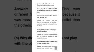 The Rainbow Fish question and answers Grade 2 [upl. by Couchman98]